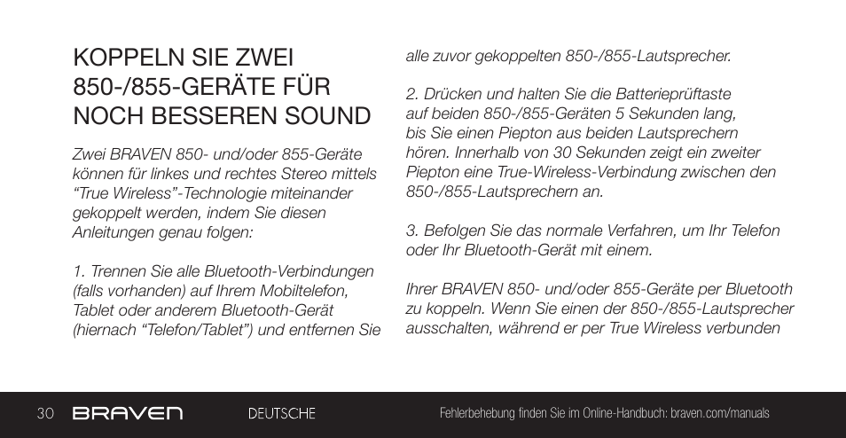 BRAVEN 855S User Manual | Page 30 / 68