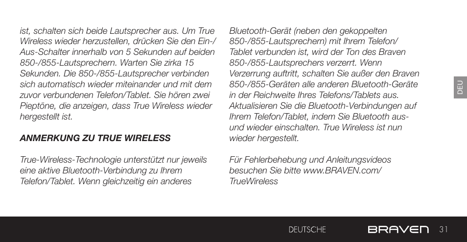 BRAVEN 855S User Manual | Page 31 / 68
