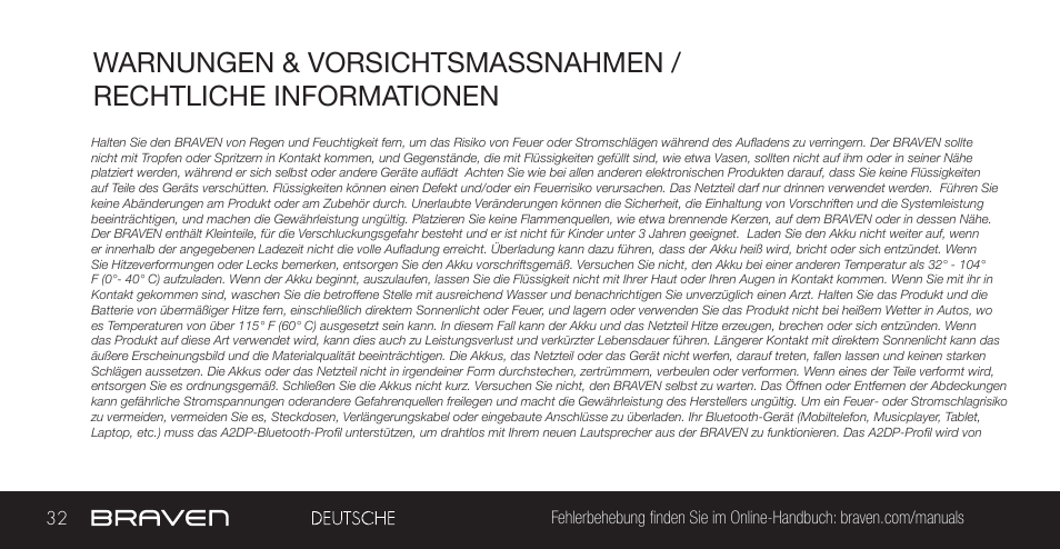 BRAVEN 855S User Manual | Page 32 / 68