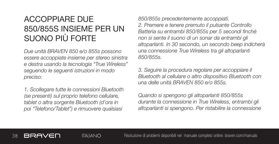 BRAVEN 855S User Manual | Page 38 / 68