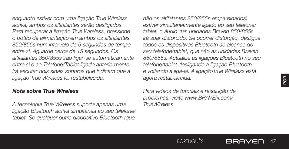 BRAVEN 855S User Manual | Page 47 / 68