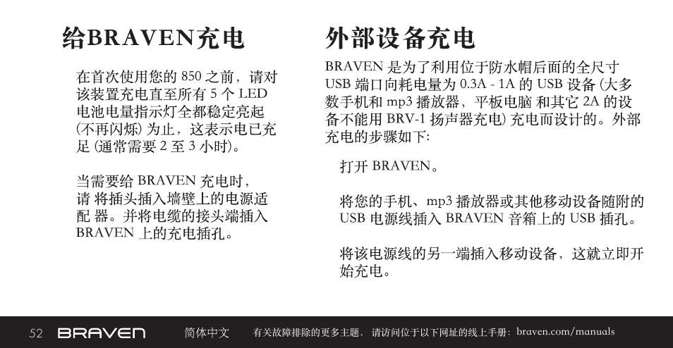 BRAVEN 855S User Manual | Page 52 / 68