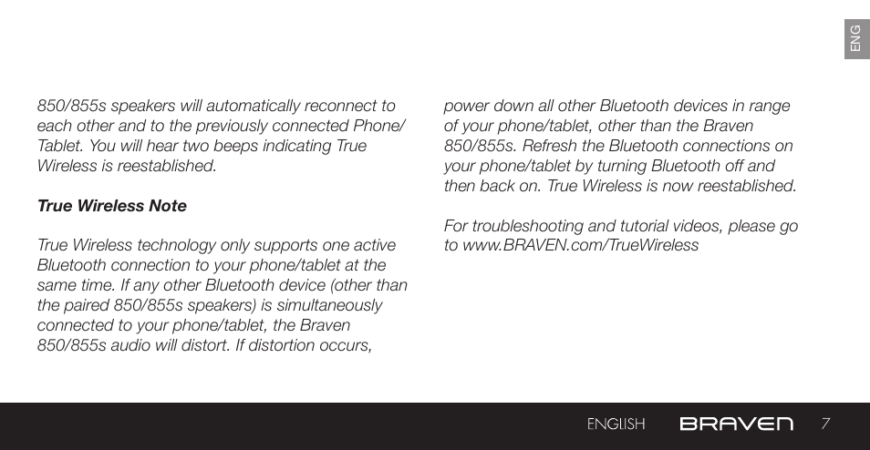 BRAVEN 855S User Manual | Page 7 / 68