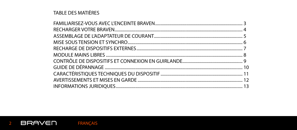 BRAVEN 600 User Manual | Page 14 / 98