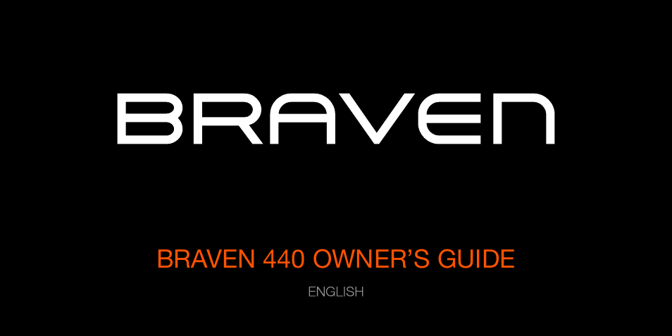 BRAVEN 440 User Manual | 8 pages