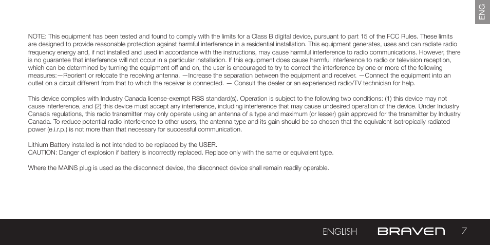 BRAVEN 440 User Manual | Page 7 / 8