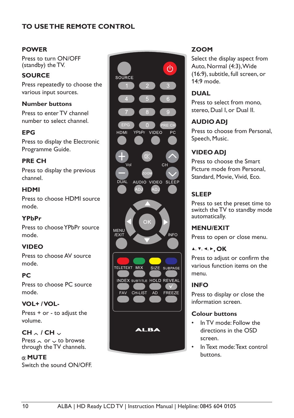 Alba L26M1 User Manual | Page 12 / 40