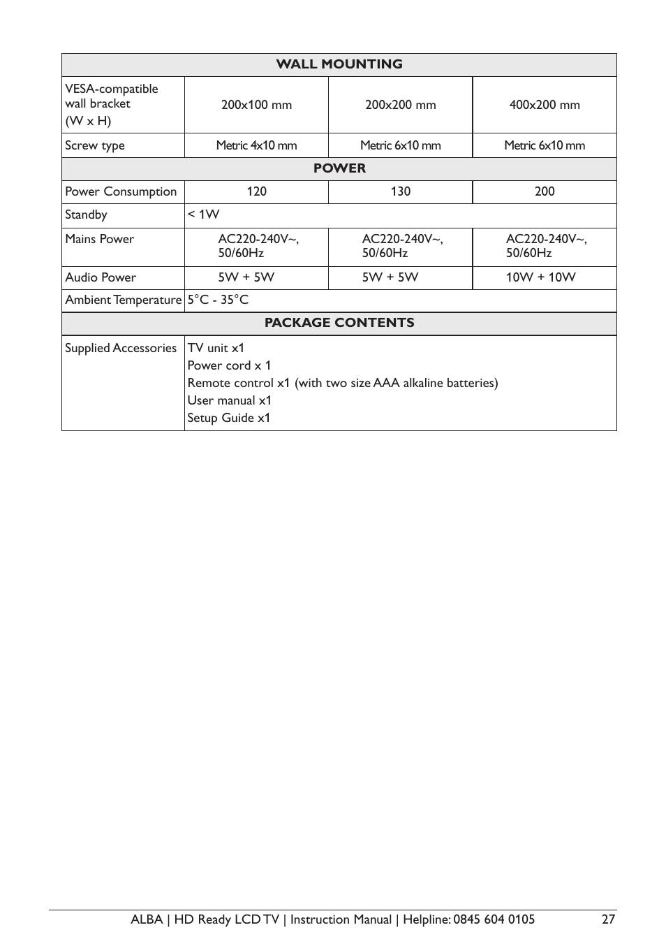 Alba L26M1 User Manual | Page 29 / 40