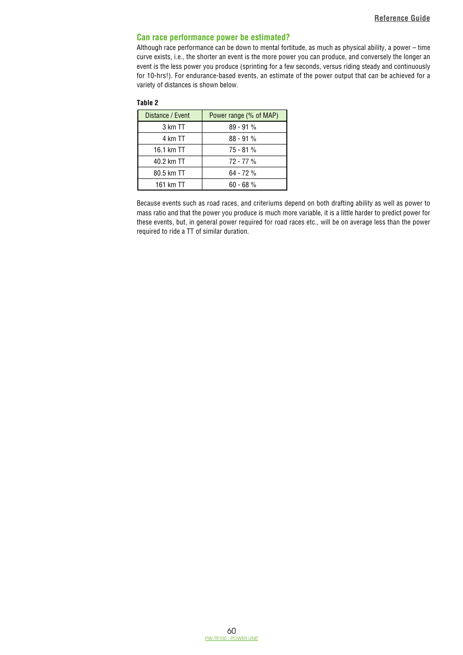 CatEye PW-TR100 Power Unit User Manual | Page 60 / 69