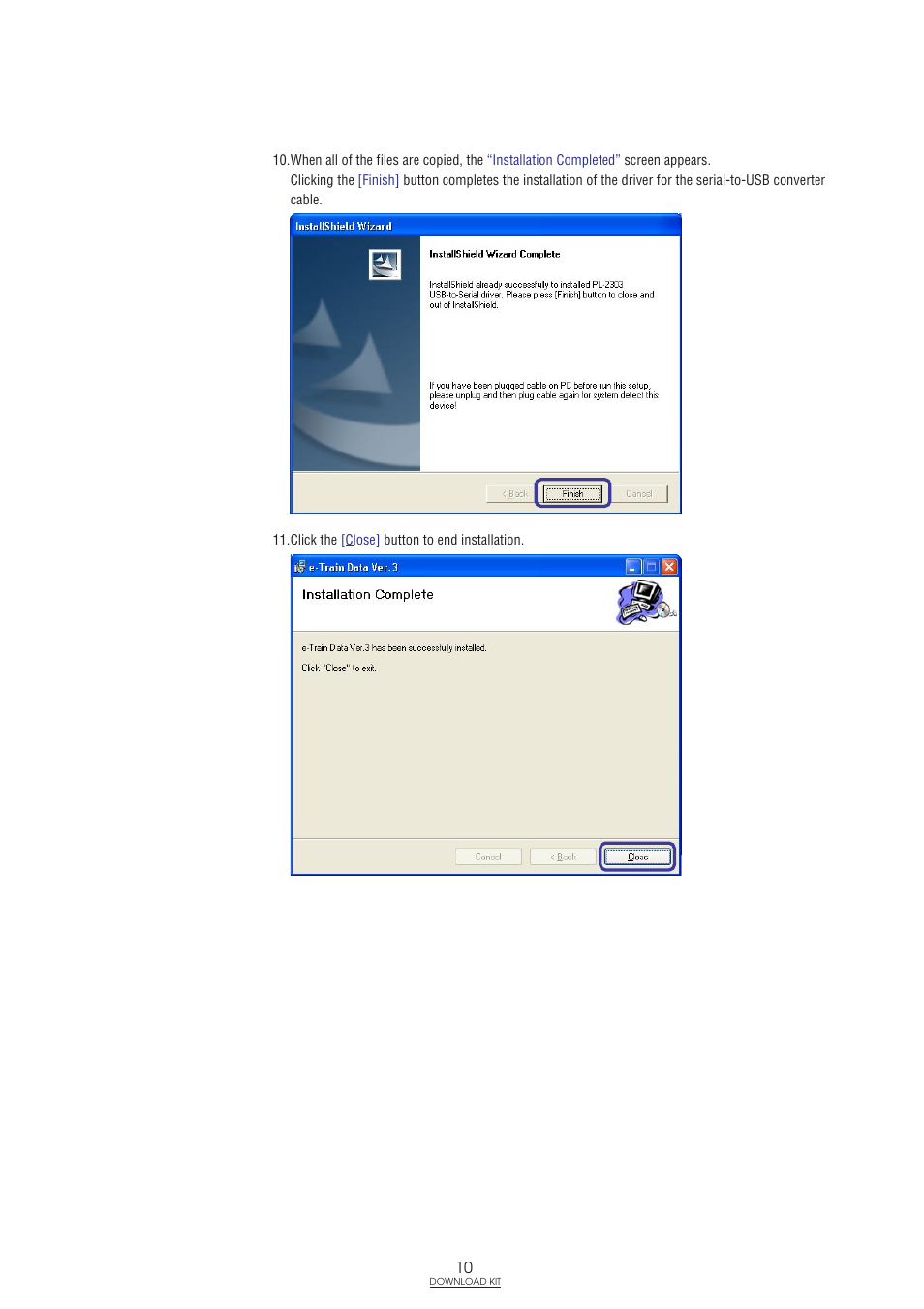 CatEye IF-TR100 Download Kit User Manual | Page 10 / 55