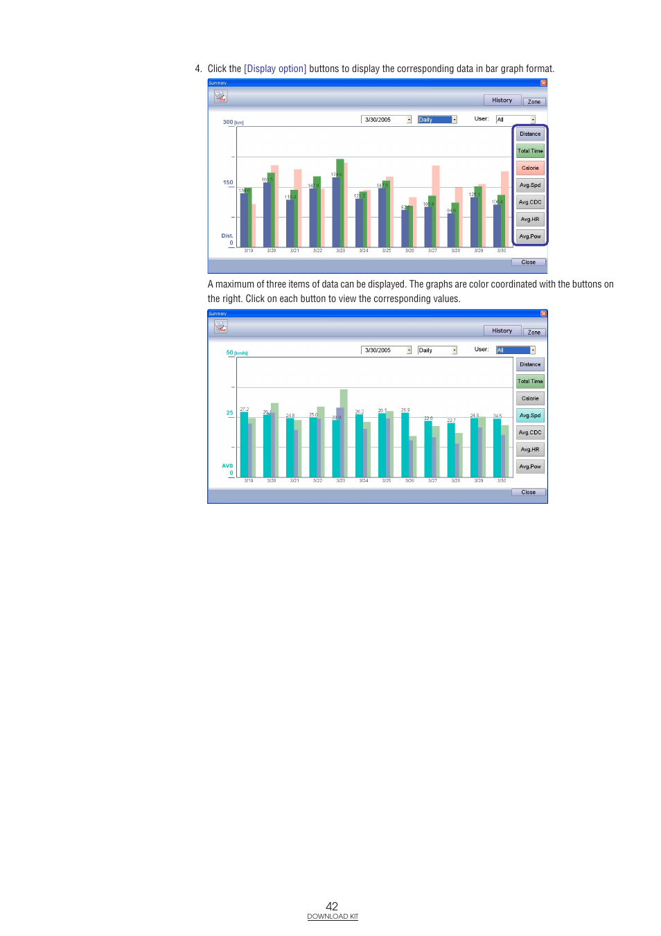 CatEye IF-TR100 Download Kit User Manual | Page 42 / 55