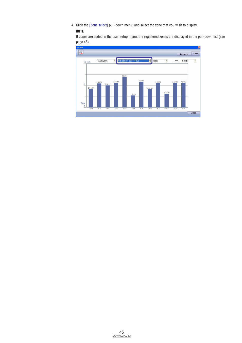CatEye IF-TR100 Download Kit User Manual | Page 45 / 55