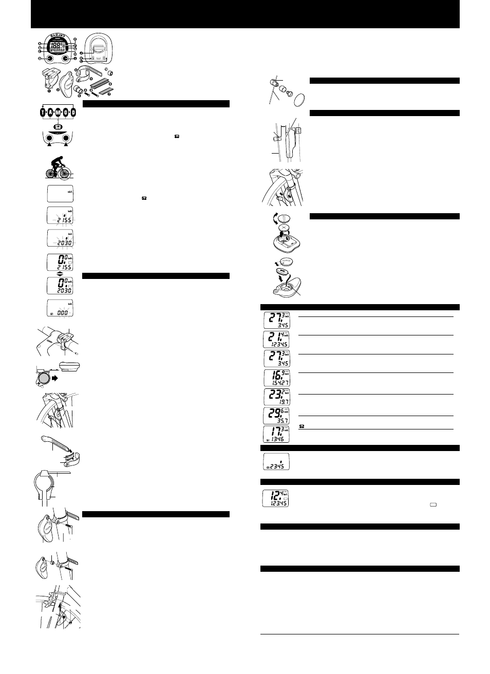 Instruction manual | CatEye CC-CL200 [Cordless 2] User Manual | Page 2 / 2