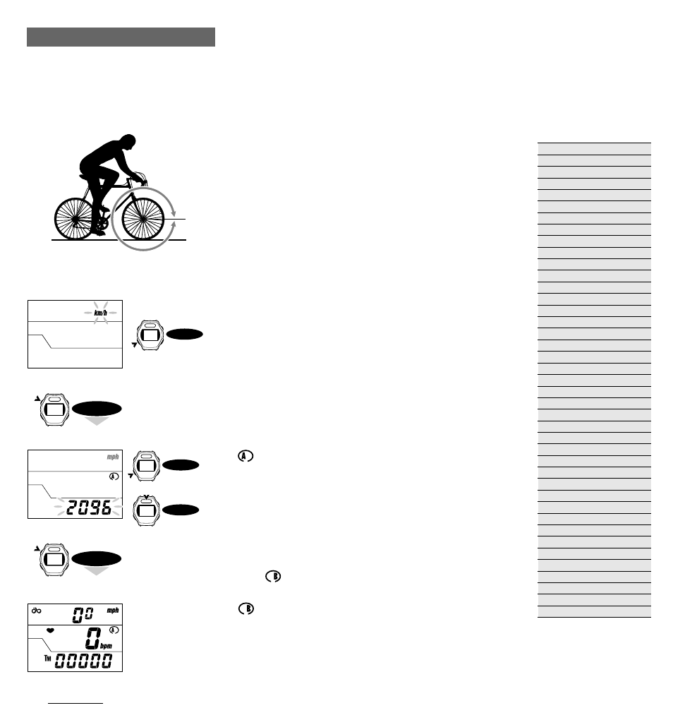 Setting the main unit, Setting wheel circumference, Msc-3dx | CatEye MSC 3Dx User Manual | Page 12 / 35