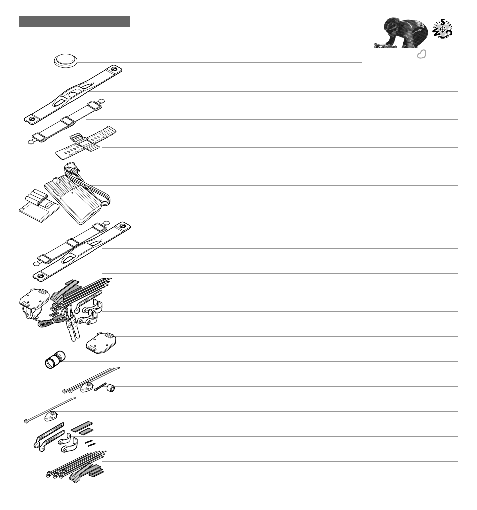 Heart rate computer, Accessories | CatEye MSC 3Dx User Manual | Page 35 / 35