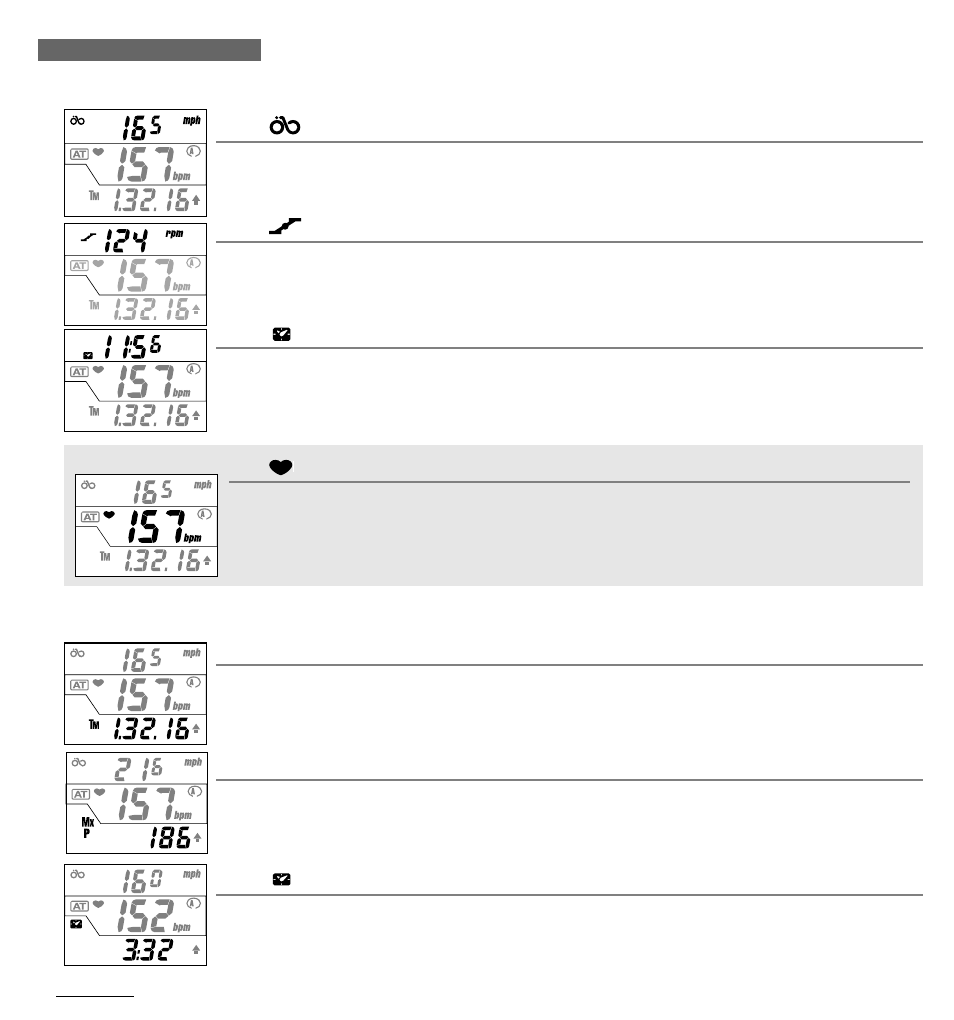 Functions | CatEye MSC 3Dx User Manual | Page 8 / 35