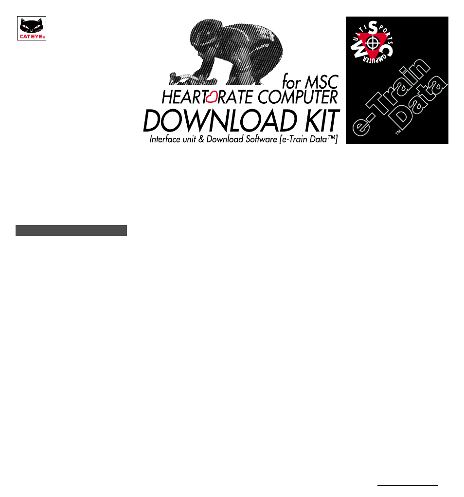 CatEye MSC Series Download Kit User Manual | 23 pages