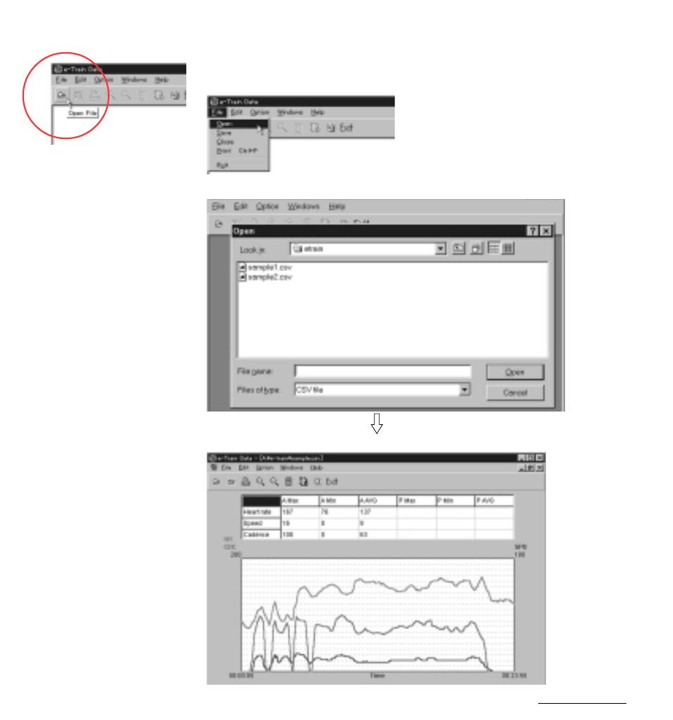 11 opening file | CatEye MSC Series Download Kit User Manual | Page 11 / 23