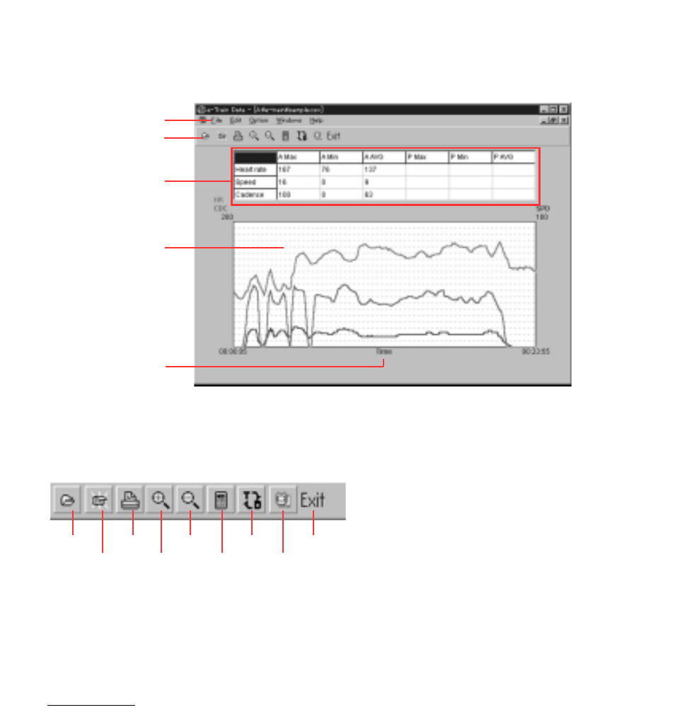 Exploring the main screen | CatEye MSC Series Download Kit User Manual | Page 12 / 23