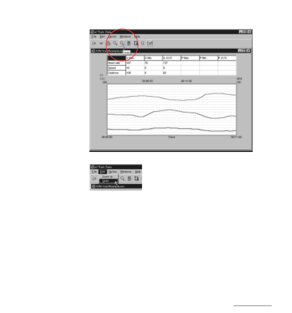 15 restoring the former graph | CatEye MSC Series Download Kit User Manual | Page 15 / 23