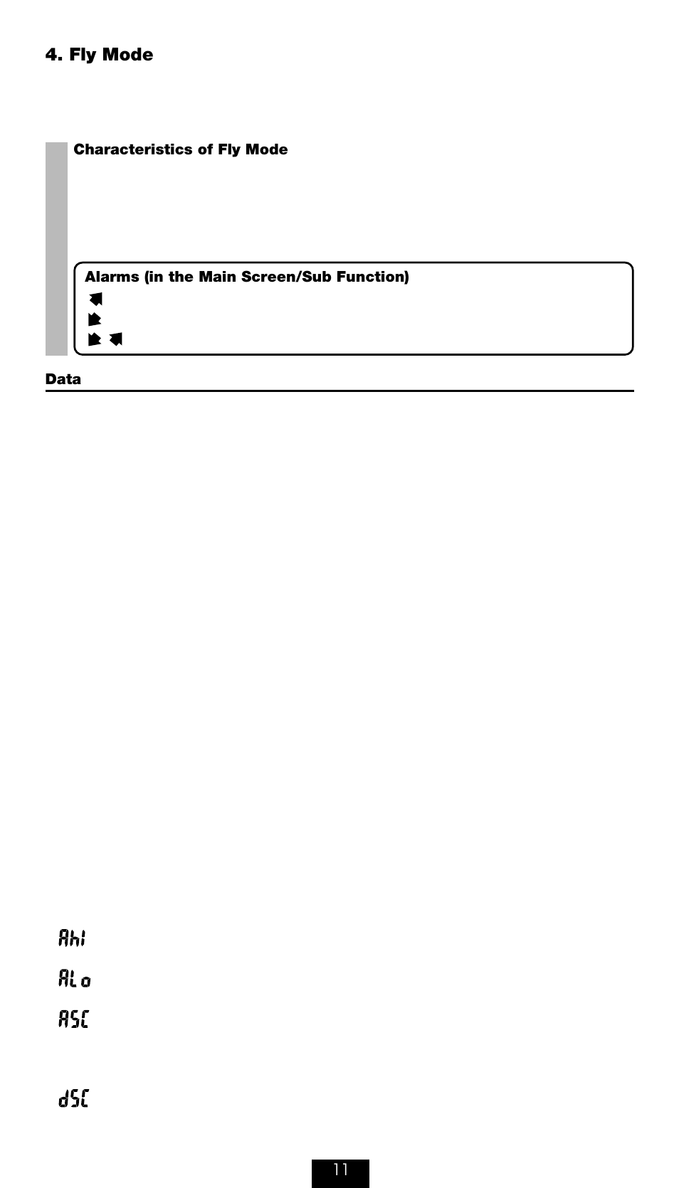 Fly mode | CatEye AT-110 [Altimeter] User Manual | Page 12 / 16