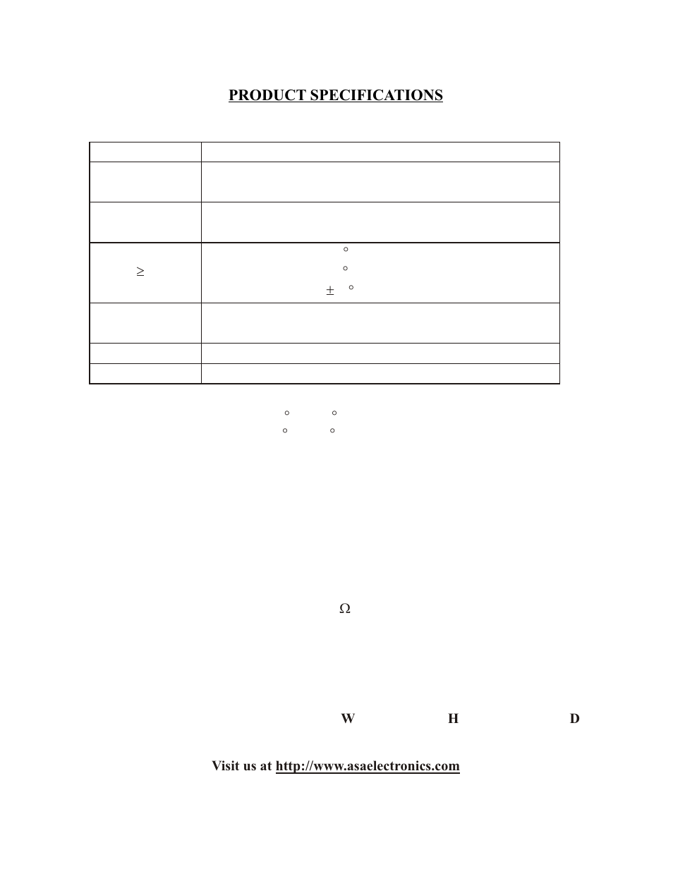 ASA Electronics AOM703 User Manual | Page 13 / 13
