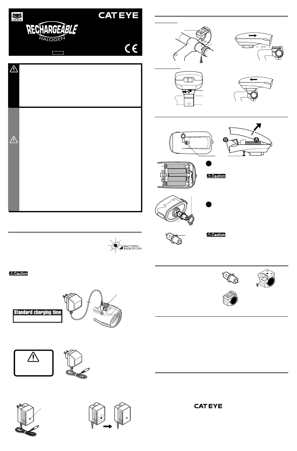 CatEye HL-1600 User Manual | 1 page