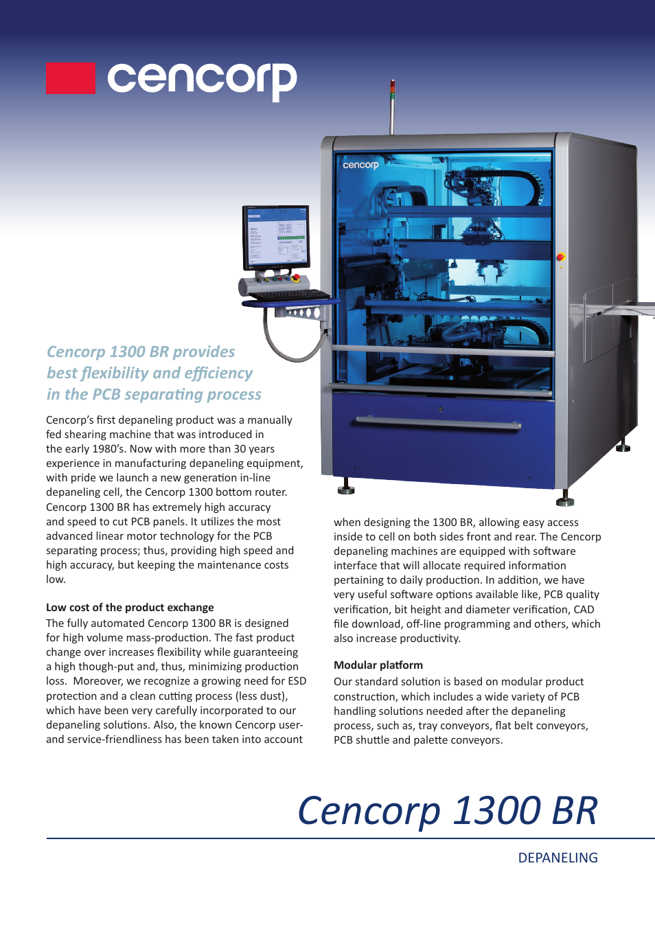 Cencorp 1300 BR User Manual | 2 pages