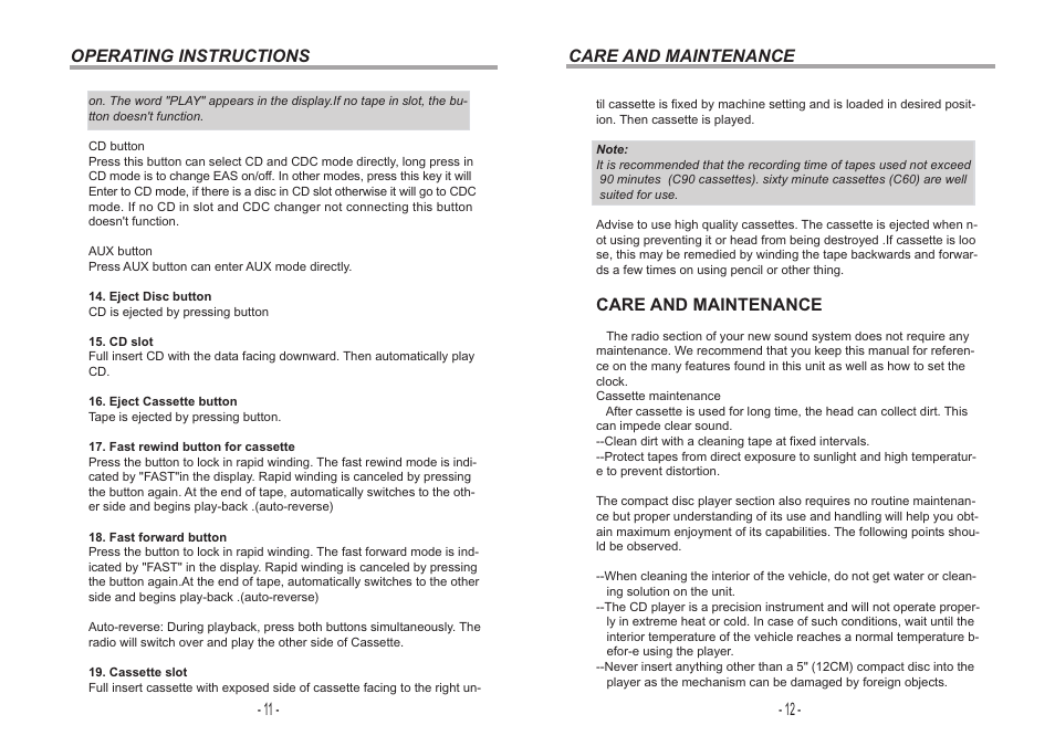 Audiovox VR180 User Manual | Page 7 / 10