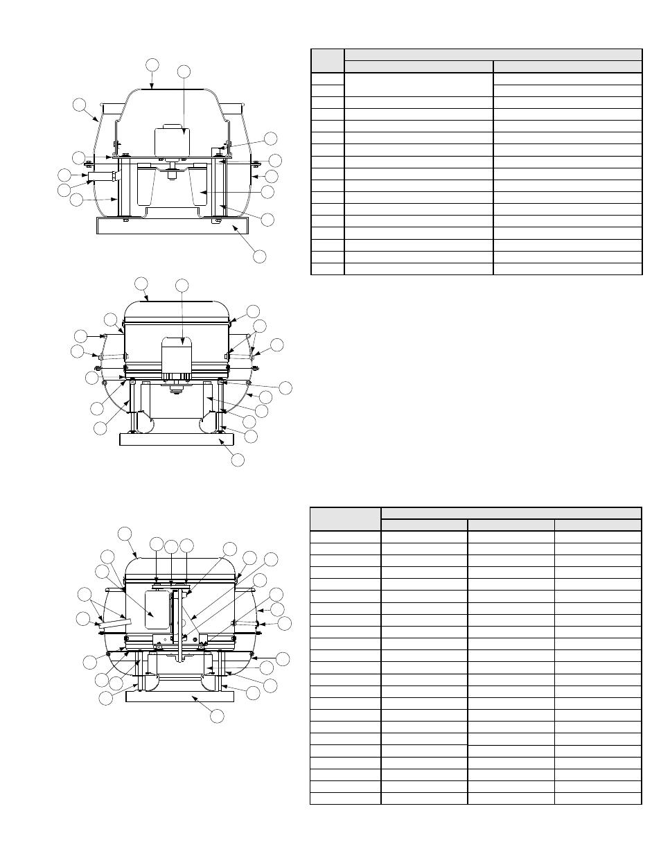 Acru-b parts list, Acru-d parts list | COOK AC User Manual | Page 11 / 12