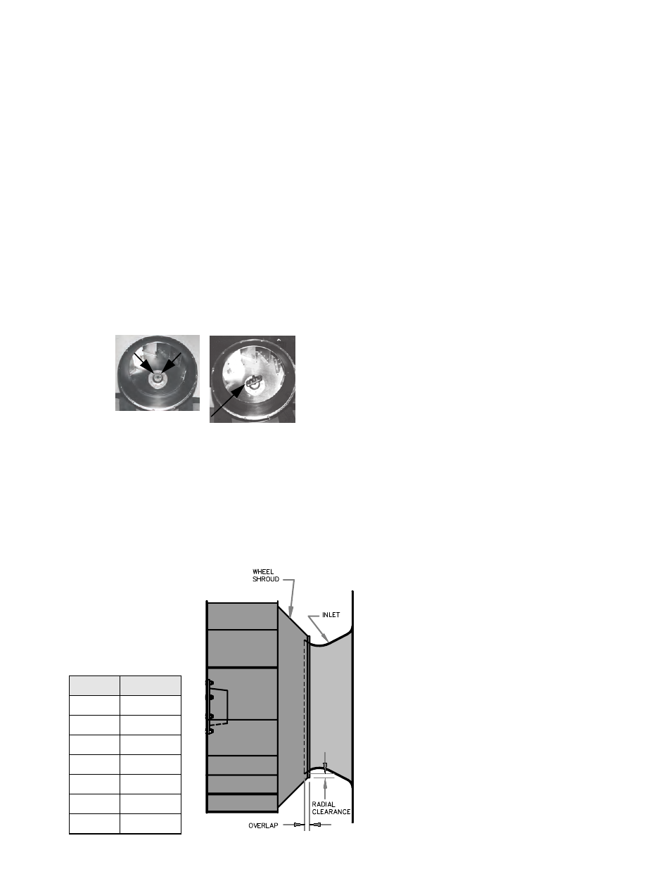 Wheel, Wheel replacement, Recommended puller | Wheel-to-inlet clearance | COOK ACSC User Manual | Page 5 / 8