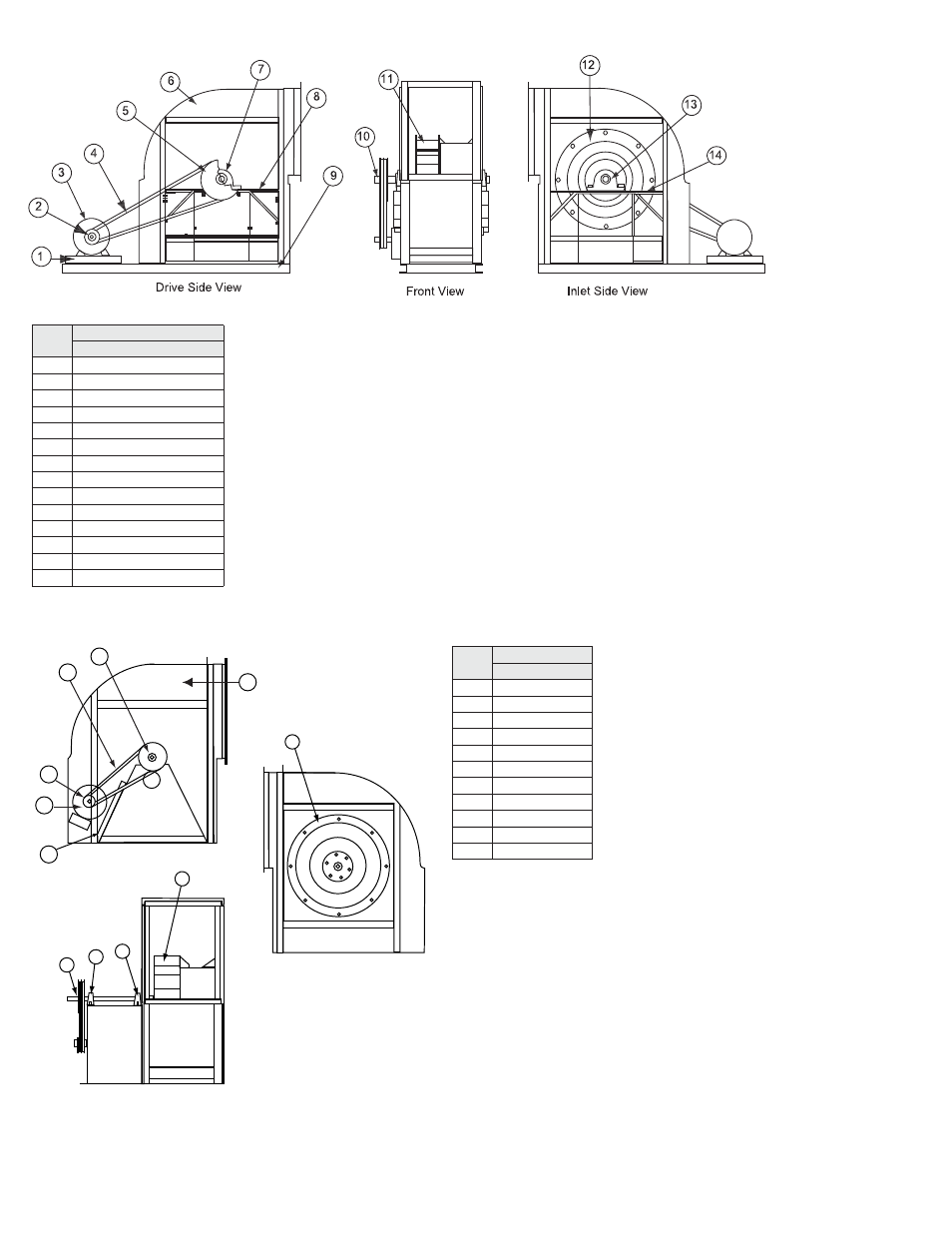 Ca/cf swsi arrangement 3 parts list, Ca/cf swsi arrangement 9 parts list | COOK CP User Manual | Page 10 / 16