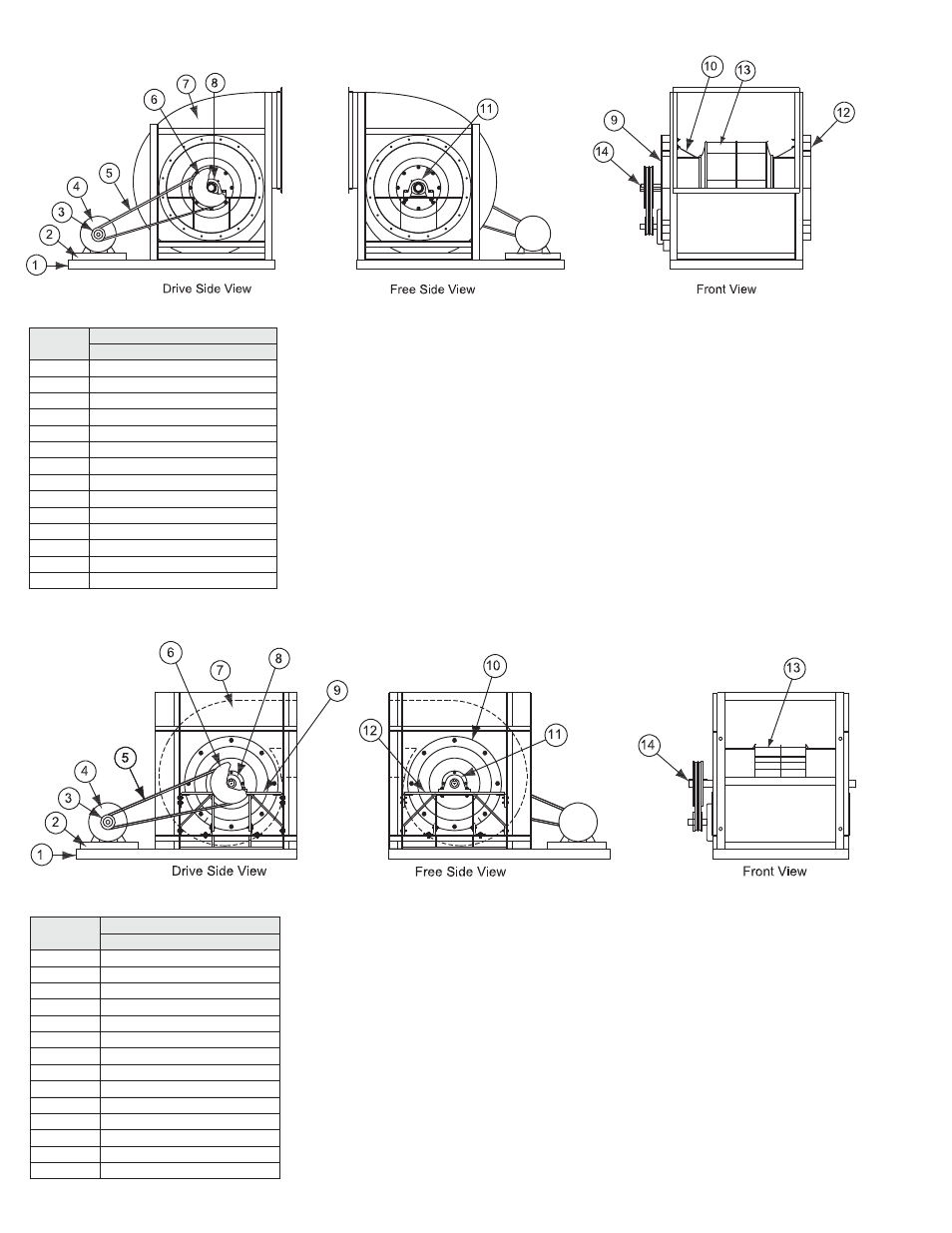 Caf-dw parts list, Ca-4 dwdi parts list | COOK CP User Manual | Page 12 / 16