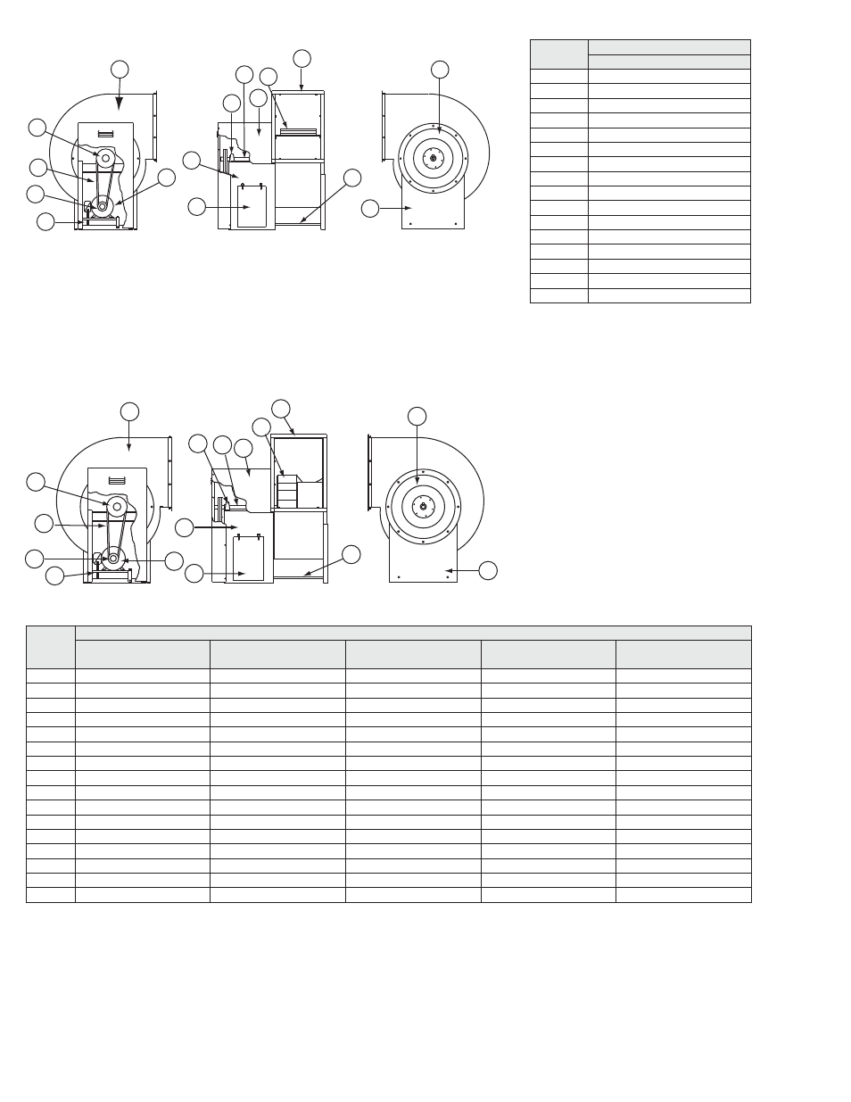 Cpfb parts list, Cpa/cpa-a/cps/cps-a/cpv parts list | COOK CP User Manual | Page 14 / 16