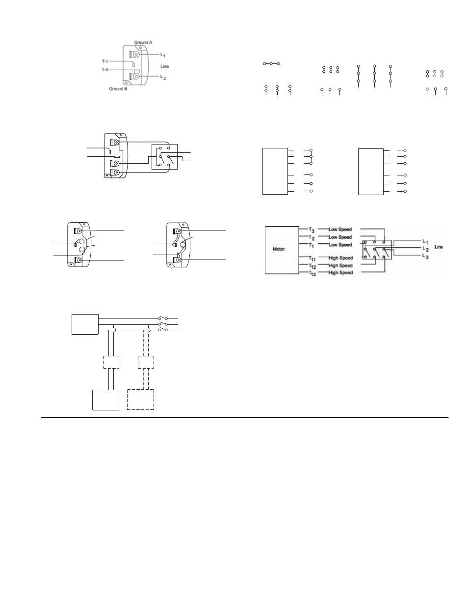 Diagrams, Operation, Start up | Inspection, Wiring diagrams, 3 phase, 9 lead motor delta-connection | COOK CV User Manual | Page 3 / 8