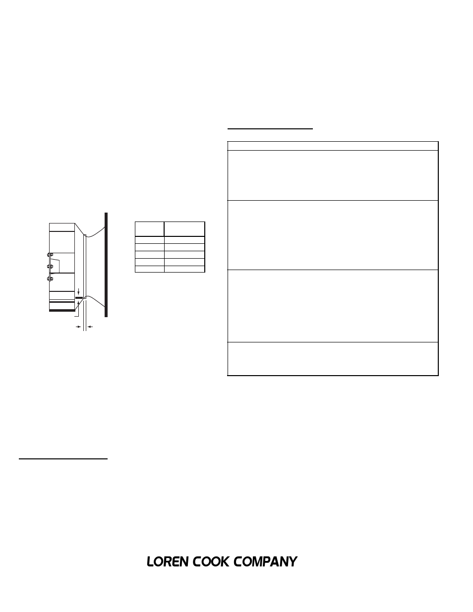 Loren cook company, Troubleshooting, Limited warranty | Wheel-to-inlet clearance, Spare parts | COOK FCRU User Manual | Page 6 / 6