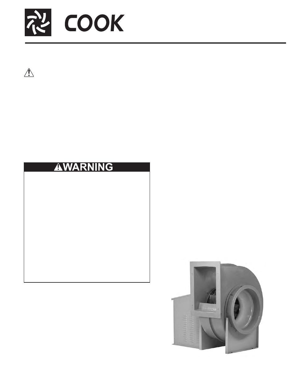 COOK FCP User Manual | 8 pages