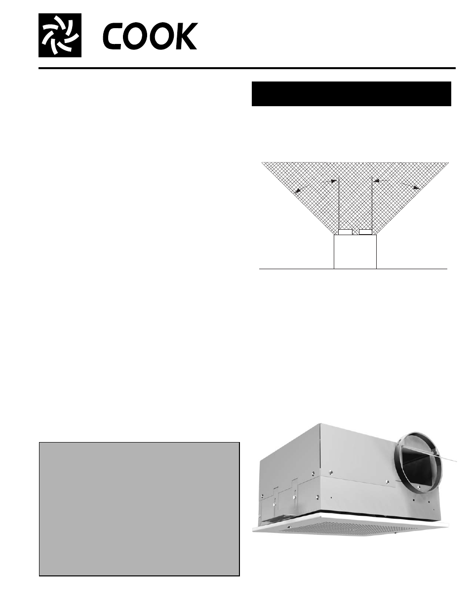 COOK Gemini 100 Series User Manual | 4 pages