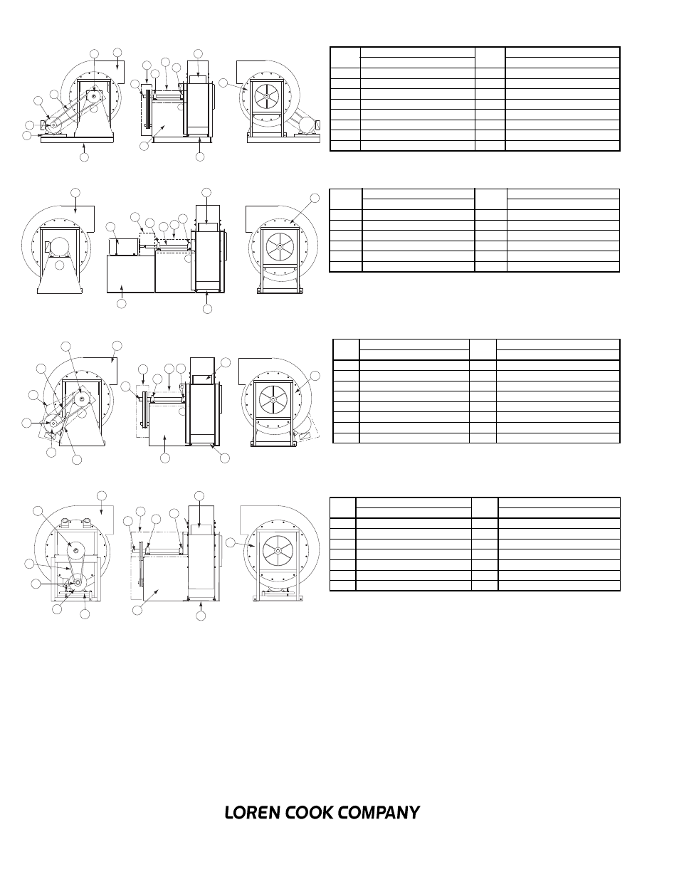 Parts list, Imh parts list - arrangement 1, Imh parts list - arrangement 8 | Imh parts list - arrangement 9, Imh parts list - arrangement 10, Available in sd only) | COOK IMH User Manual | Page 8 / 8