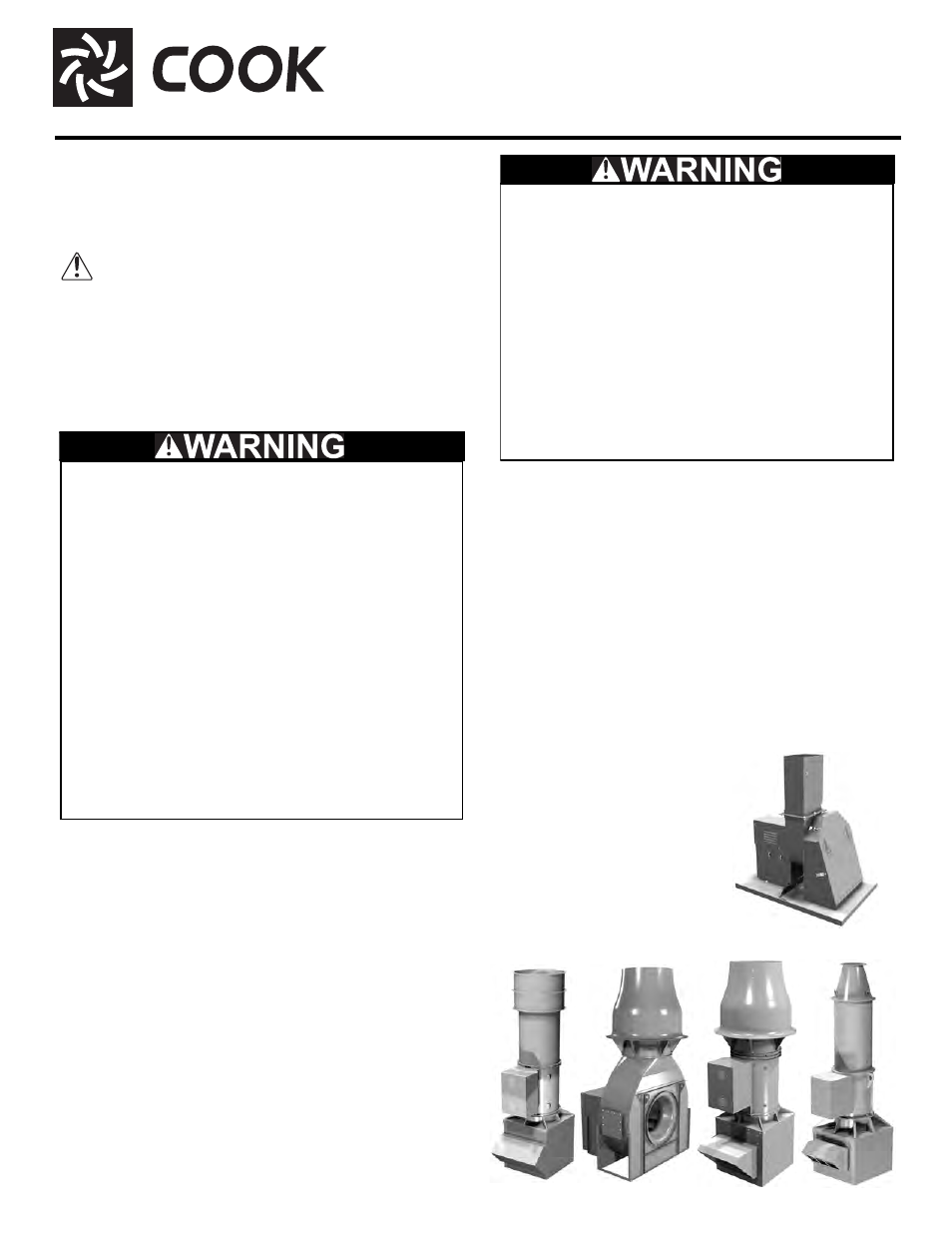 COOK Laboratory Exhaust User Manual | 4 pages