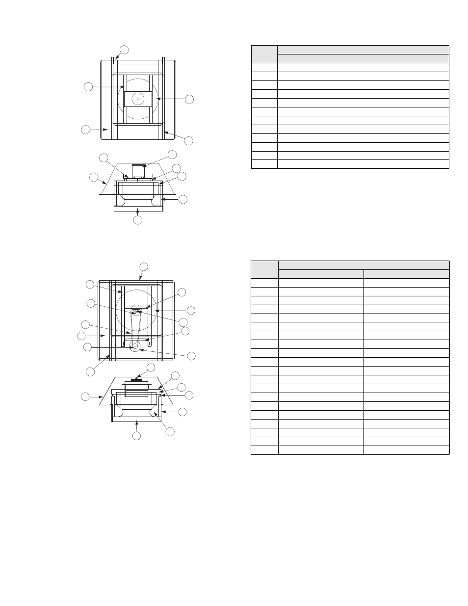 Part, Hlc-b parts list hlc-d parts list | COOK LC User Manual | Page 7 / 8