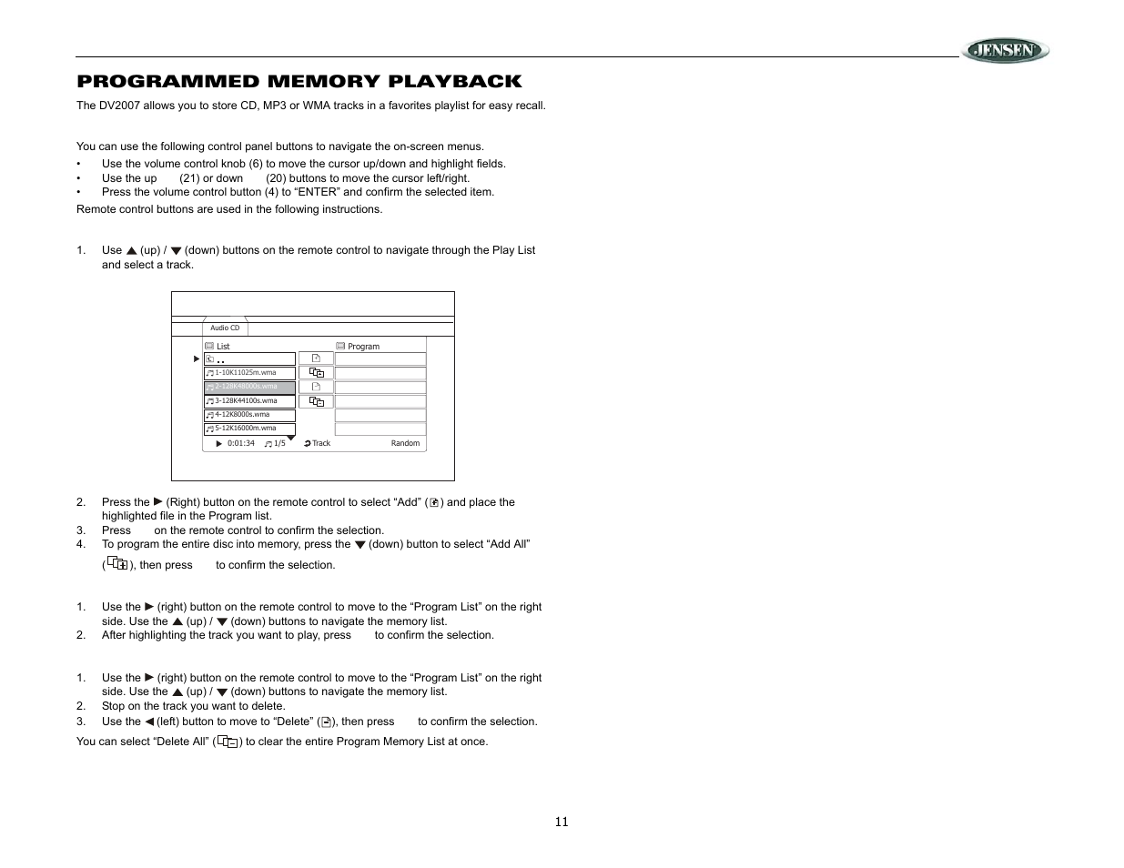 Dv2007 | ASA Electronics DV2007 User Manual | Page 11 / 18