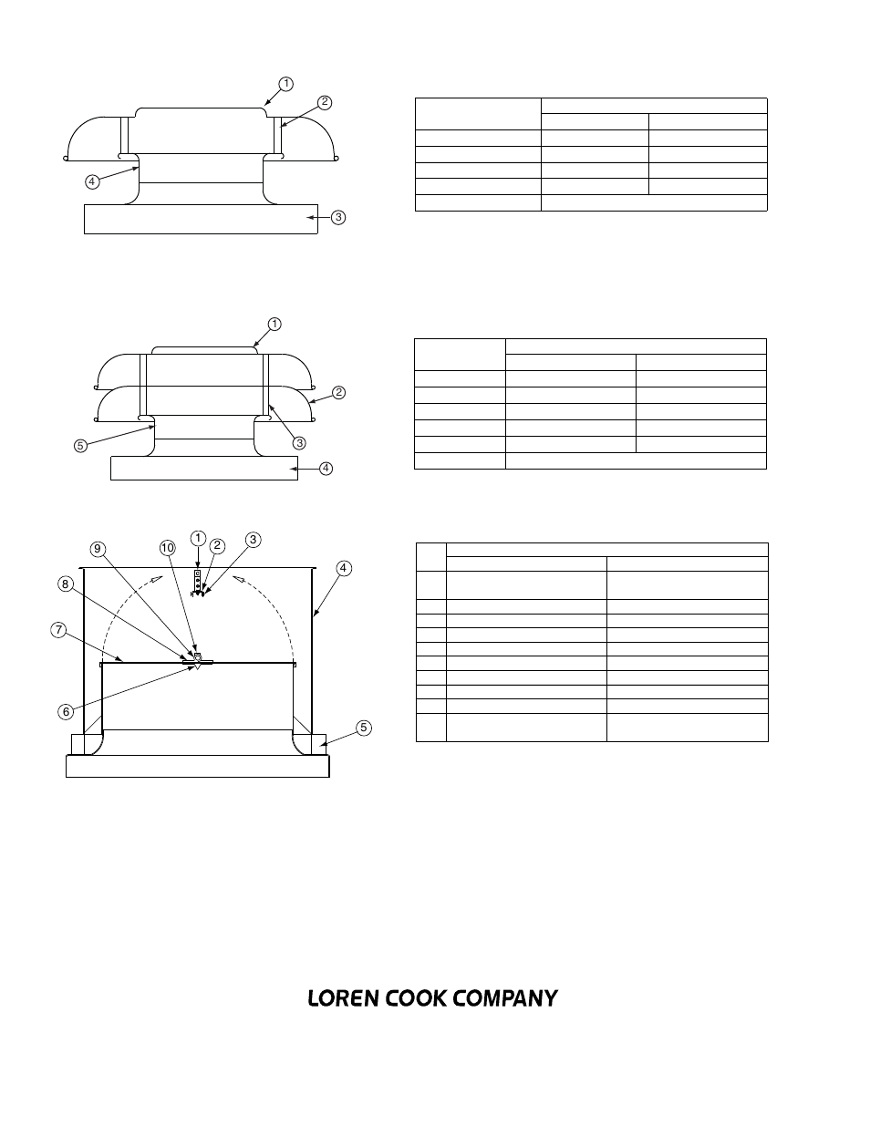 Pr parts list, Tr parts list, Lsug parts list | COOK LSUG User Manual | Page 2 / 2