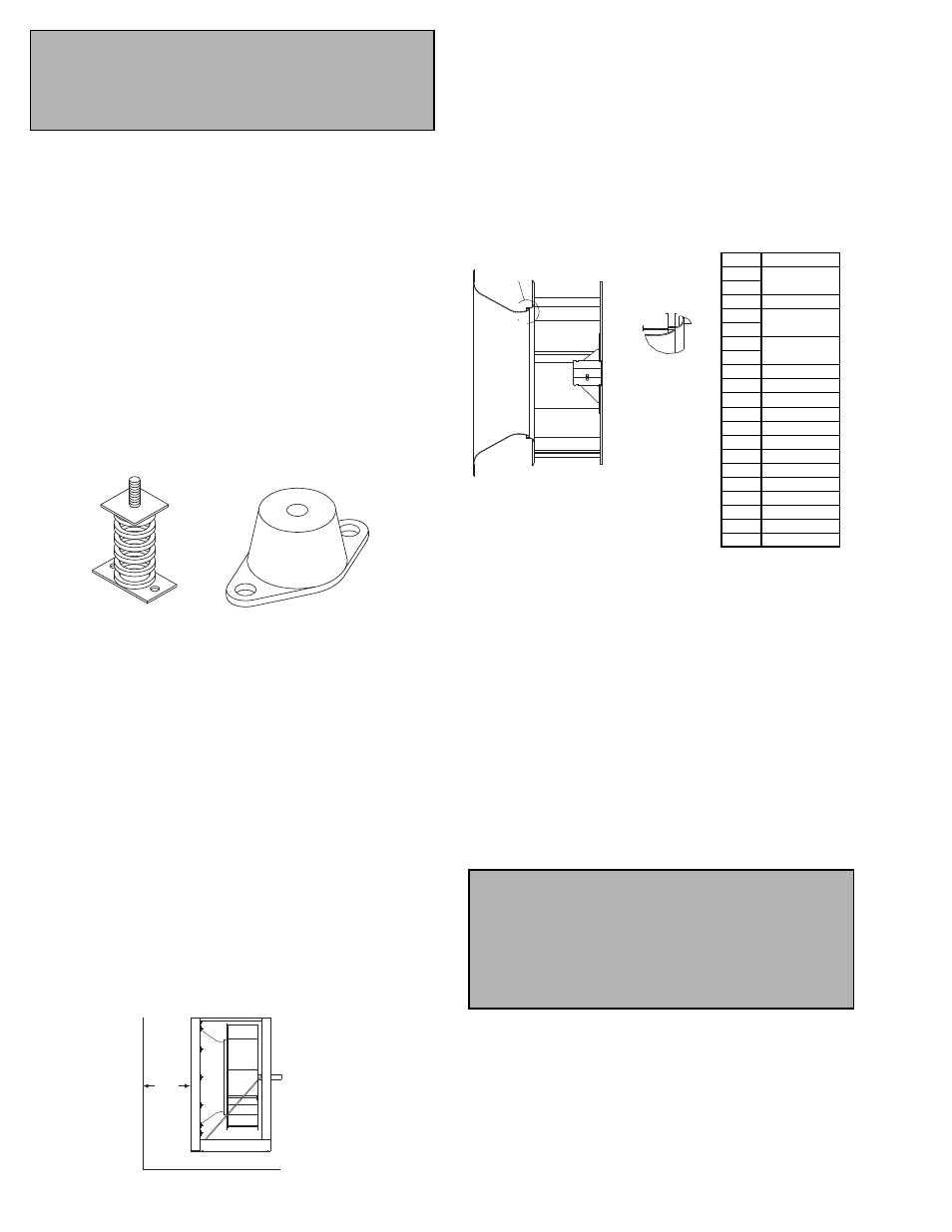 Isolators, Duct installation, Wheel-to-inlet clearance | Wiring installation | COOK PLC User Manual | Page 2 / 8