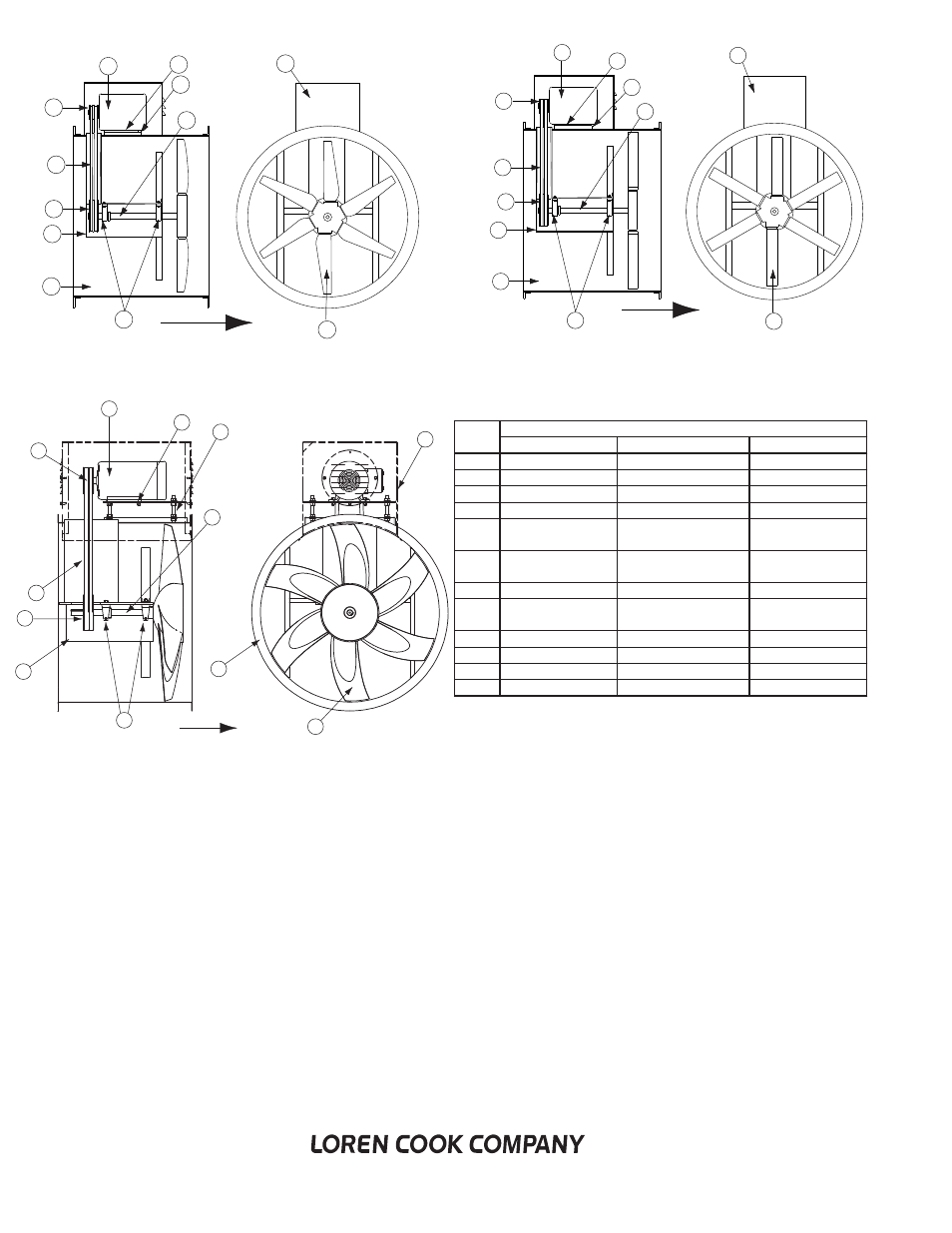 Adb, edb, and tib parts list | COOK Propeller Inline User Manual | Page 8 / 8
