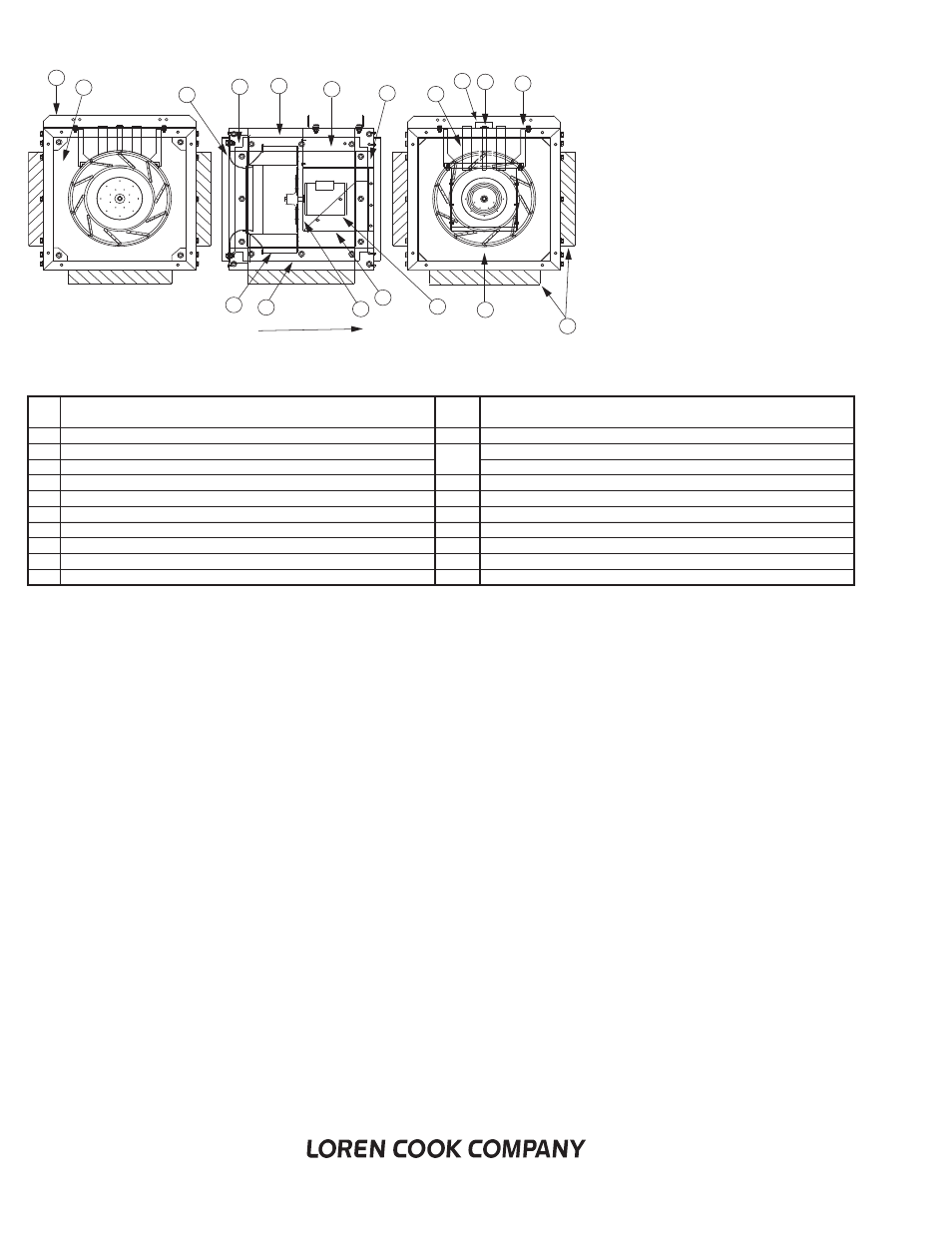 Sqn-d side discharge parts list | COOK SQN User Manual | Page 12 / 12