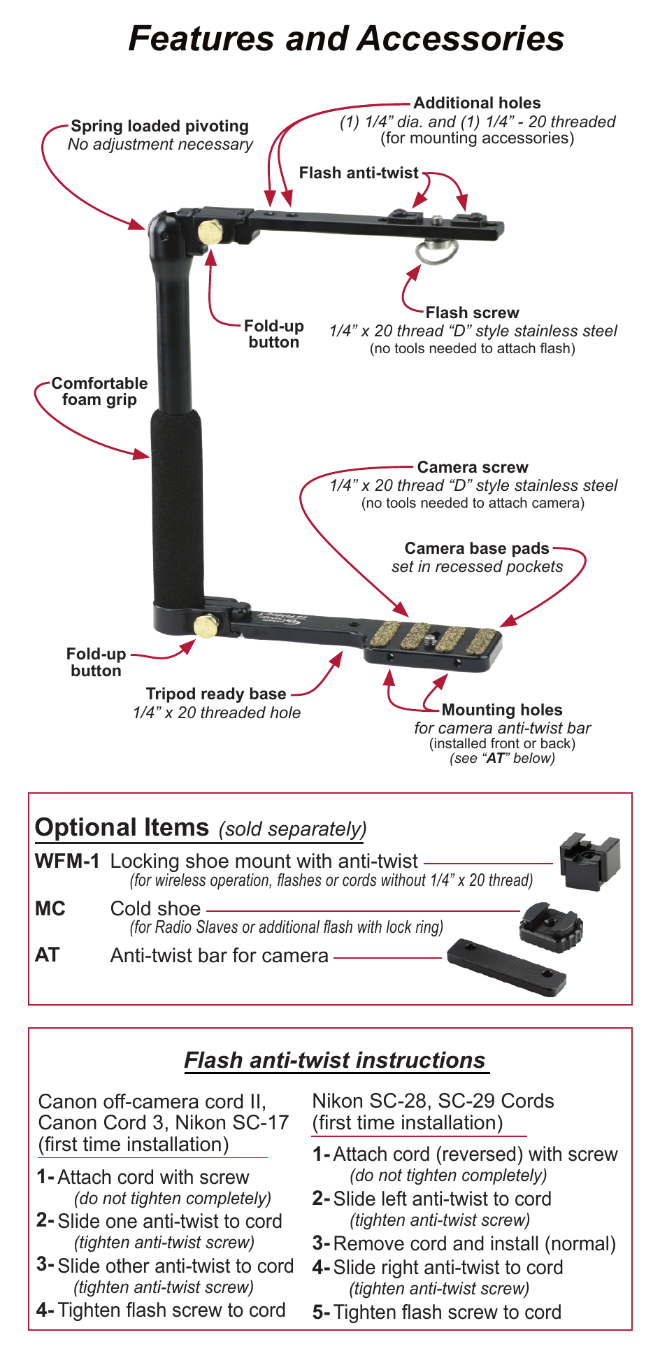 Custom Brackets CB Folding-T User Manual | 1 page