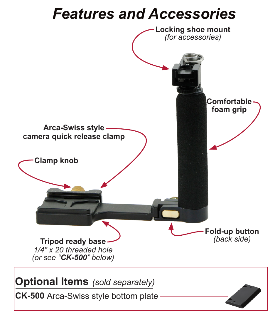 Custom Brackets CB Folding-SAB User Manual | 1 page