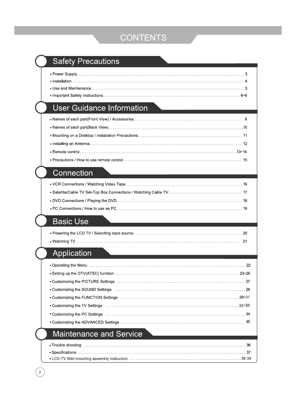 ASA Electronics JE4208 User Manual | Page 2 / 40