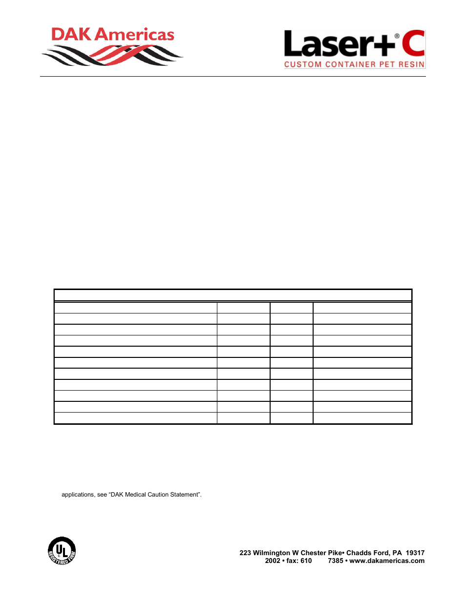 DAK Americas Laser+ C K31A User Manual | 2 pages